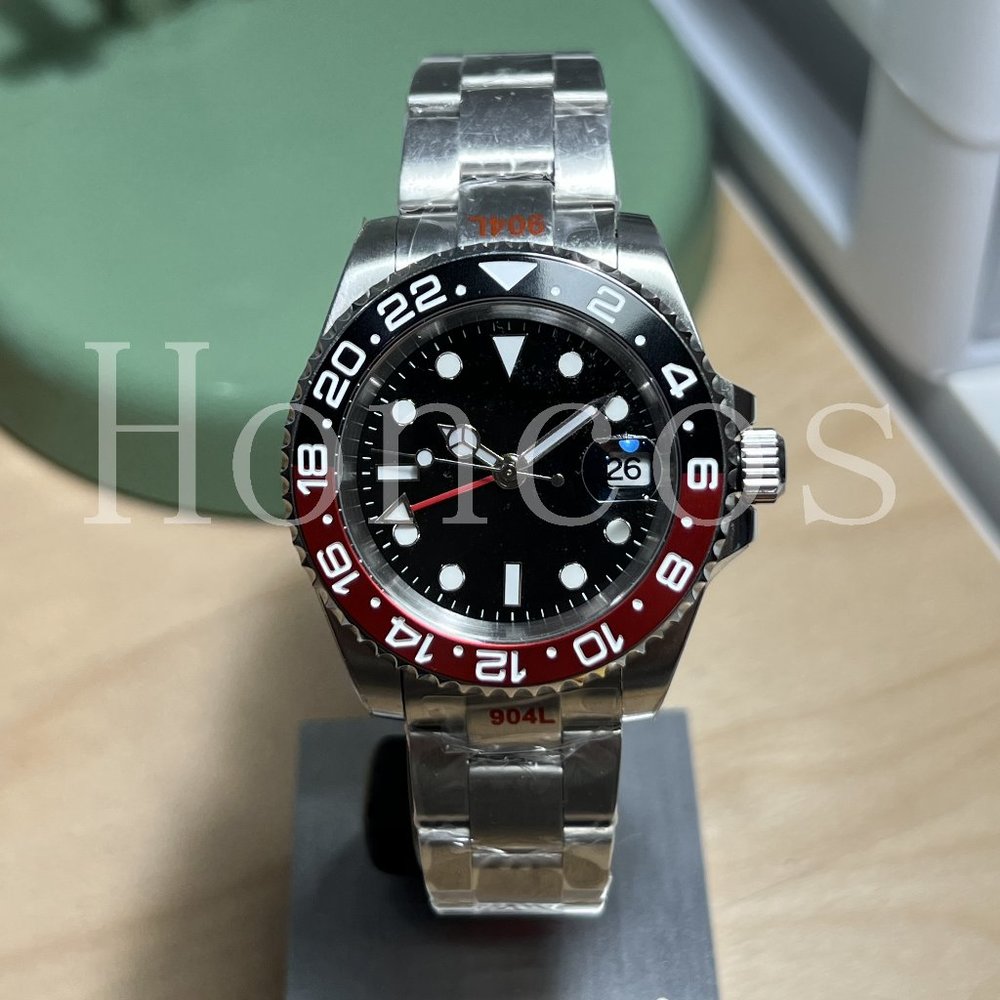 Custom Made Watch With Gmt Automatic Movement Sil… - image 1